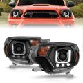 Anzo Usa 12-15 TACOMA PROJECTOR HEADLIGHTS W/U-BAR BLACK CLEAR DRIVER/PASSENGER 111290